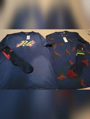 2 LARGE Ralph Lauren Polo T-shirts.